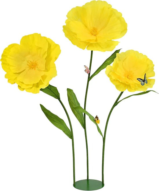 Giant Artificial Poppy Flower 5.8FT 🌼