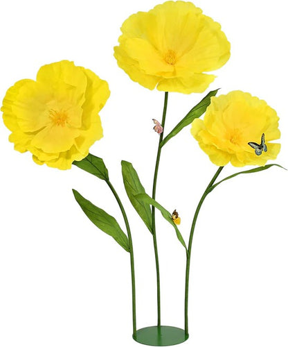 Giant Artificial Poppy Flower 5.8FT 🌼
